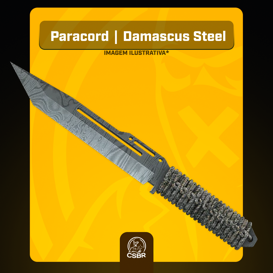 2805 — ★ Paracord Knife | Damascus Steel (Field-Tested)