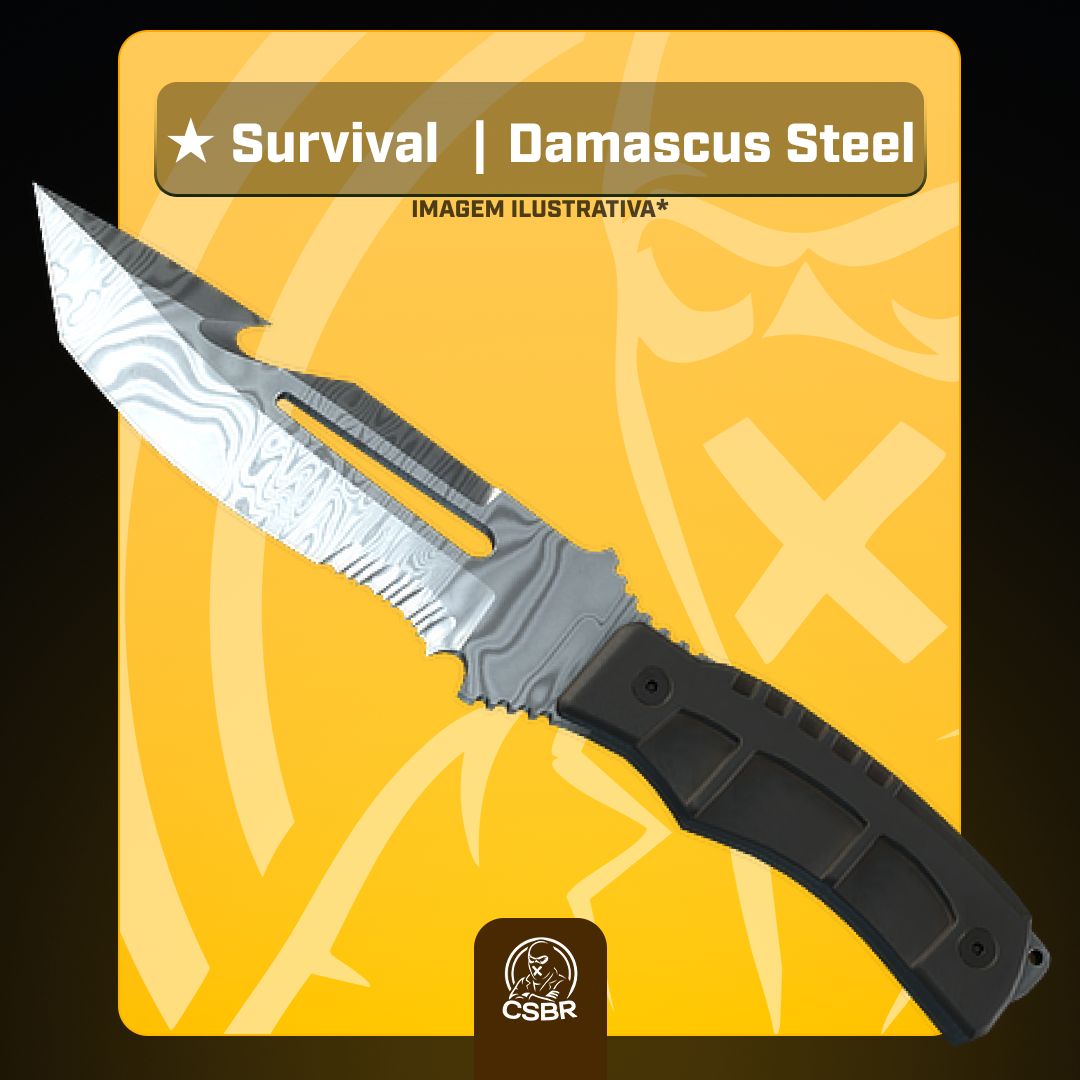 2704 — ★ Survival Knife | Damascus Steel (Field-Tested)